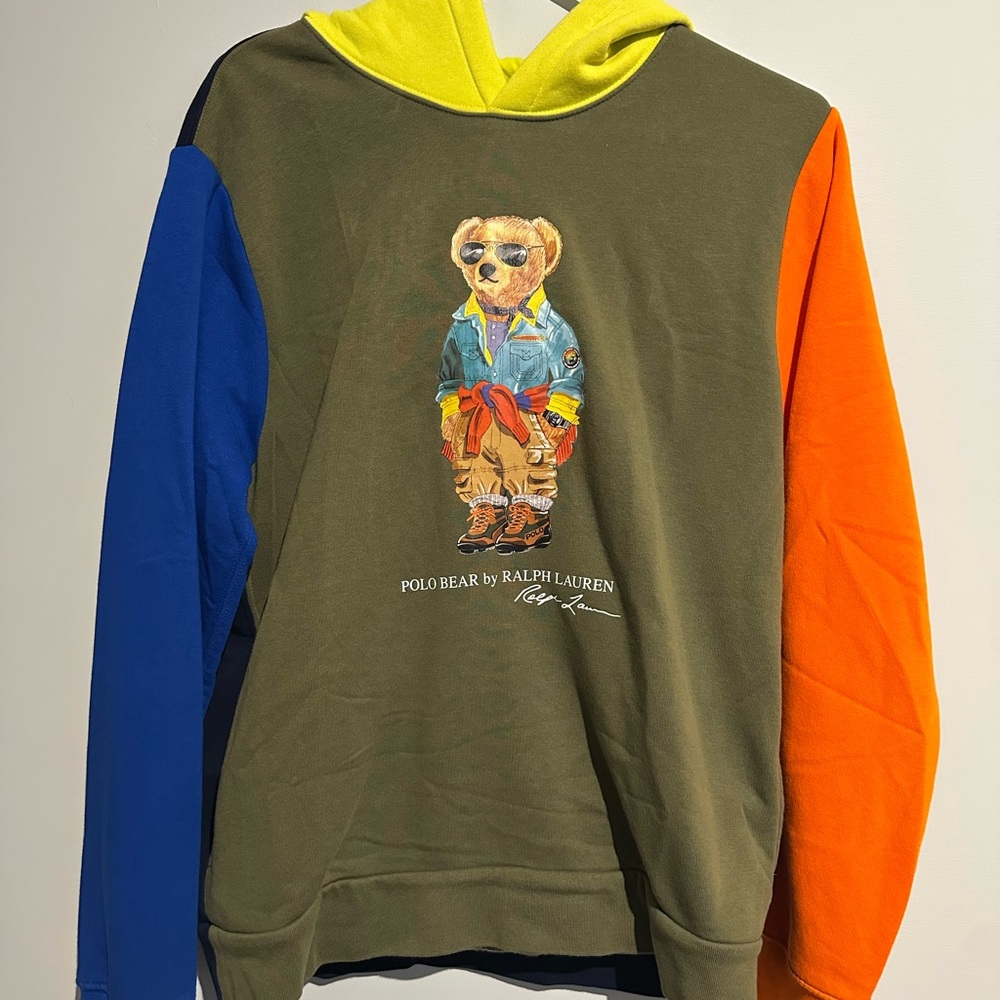 Polo by Ralph Lauren Colorblock Polo Bear Hoodie